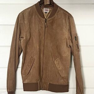 Edwin Brown Suede Bomber Jacket